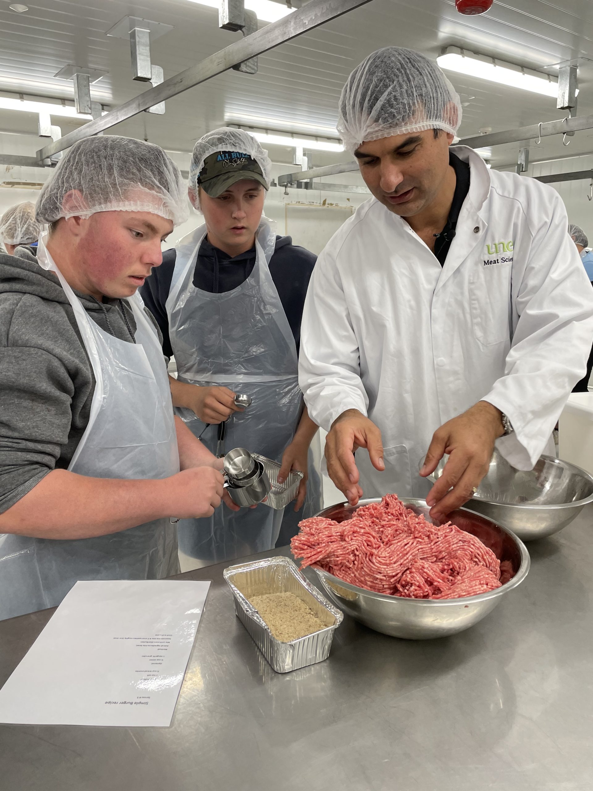 In the Meat Science Lab